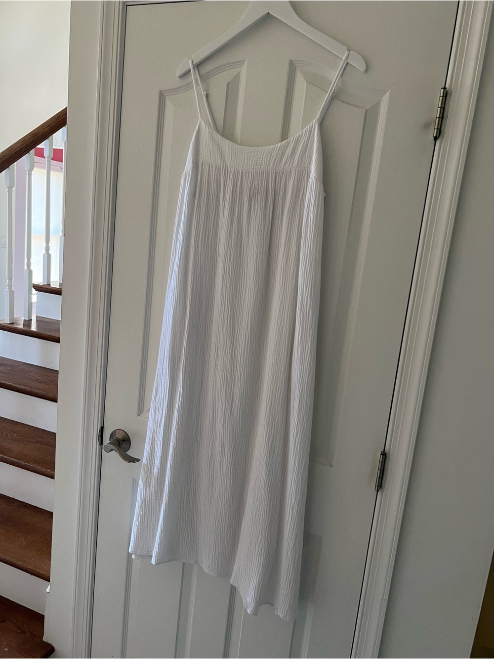 Show Me Your Mumu White Cotton Dress with Spaghetti Straps